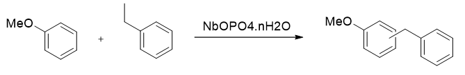 Niobium catalyst catalyzes Friedel-Crafts reaction